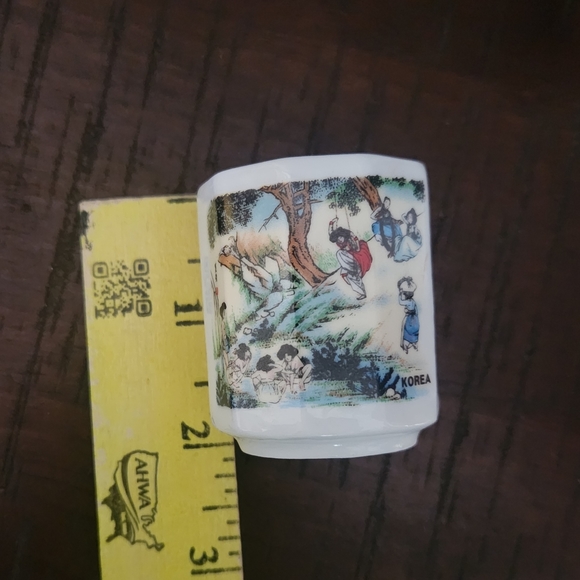 Yung-Boh Ceramic Tea/Sake/Shot Welcome to Korea Cups Set of 5 - Picture 3 of 9